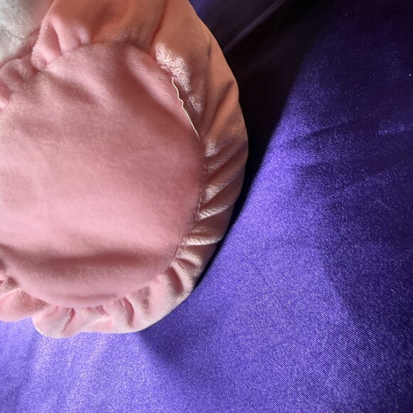 VTG๐ DGE MY 1ST BUNNY Snuggie White Pink Bunny 2000 Look at the Bunny Feet - Picture 10 of 11